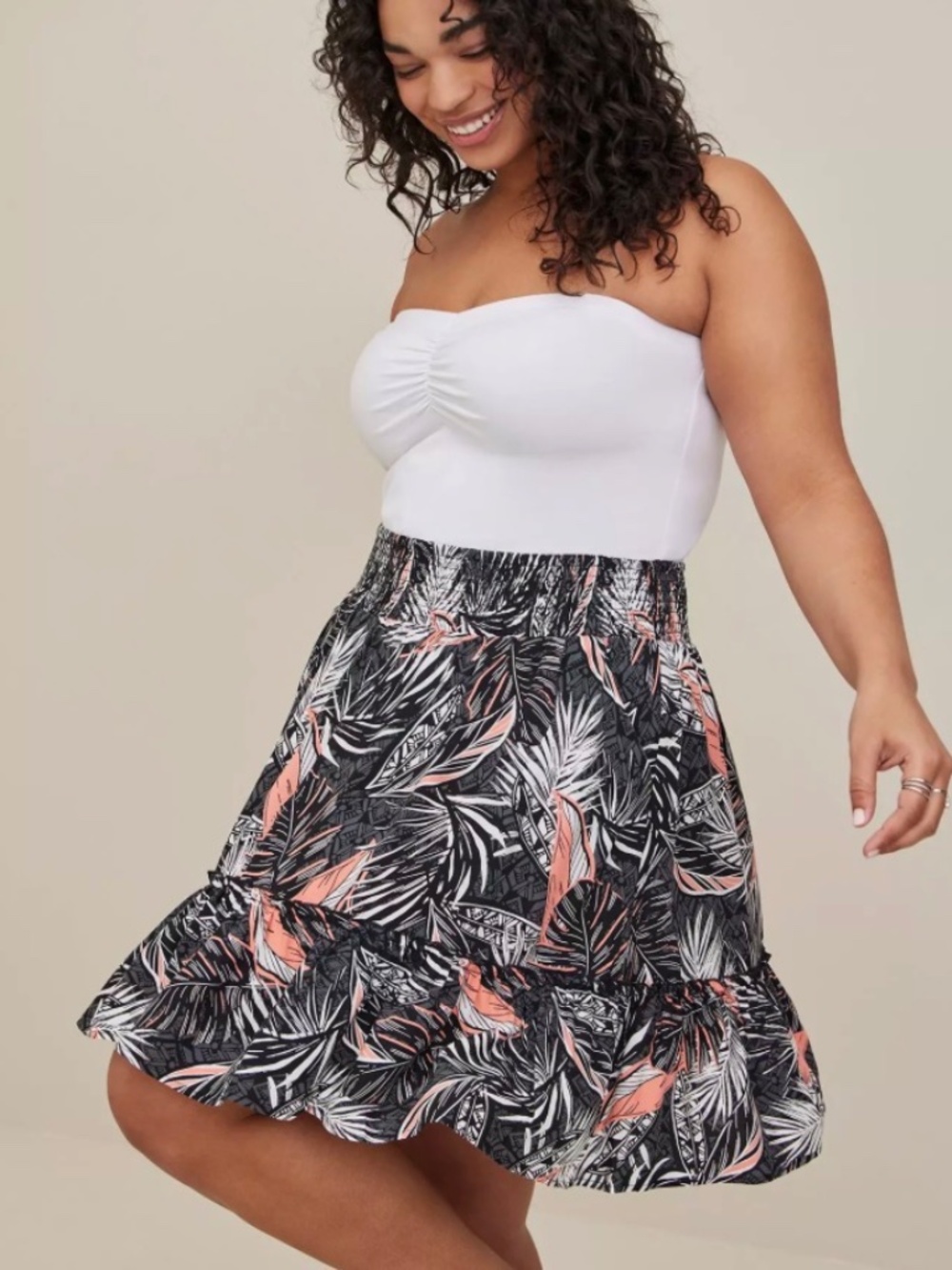 Torrid Mini Smocked Waist Skirt - Picture 3 of 6